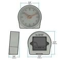 thumbnail image 5 of La Crosse Technology 4-Inch Quartz Battery Art Deco Cement Indoor Tabletop Clock, Open Faced Dial, 5 of 13