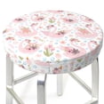 thumbnail image 3 of Fuzoiu Swan And Flowers Print Bar Stool Cushions, Super Breathable Round Bar Stool Covers,Seat Cushion Round- One Cushion Only-13 inch, 3 of 7