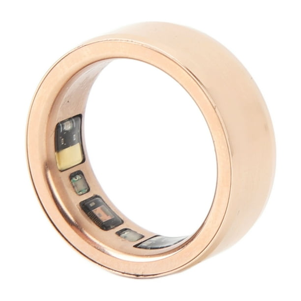 Rose Gold Smart Health Body Temperature Sleep Pedometer IPX8 Waterproof for Swimming with Charging Dock Fitness Walmart