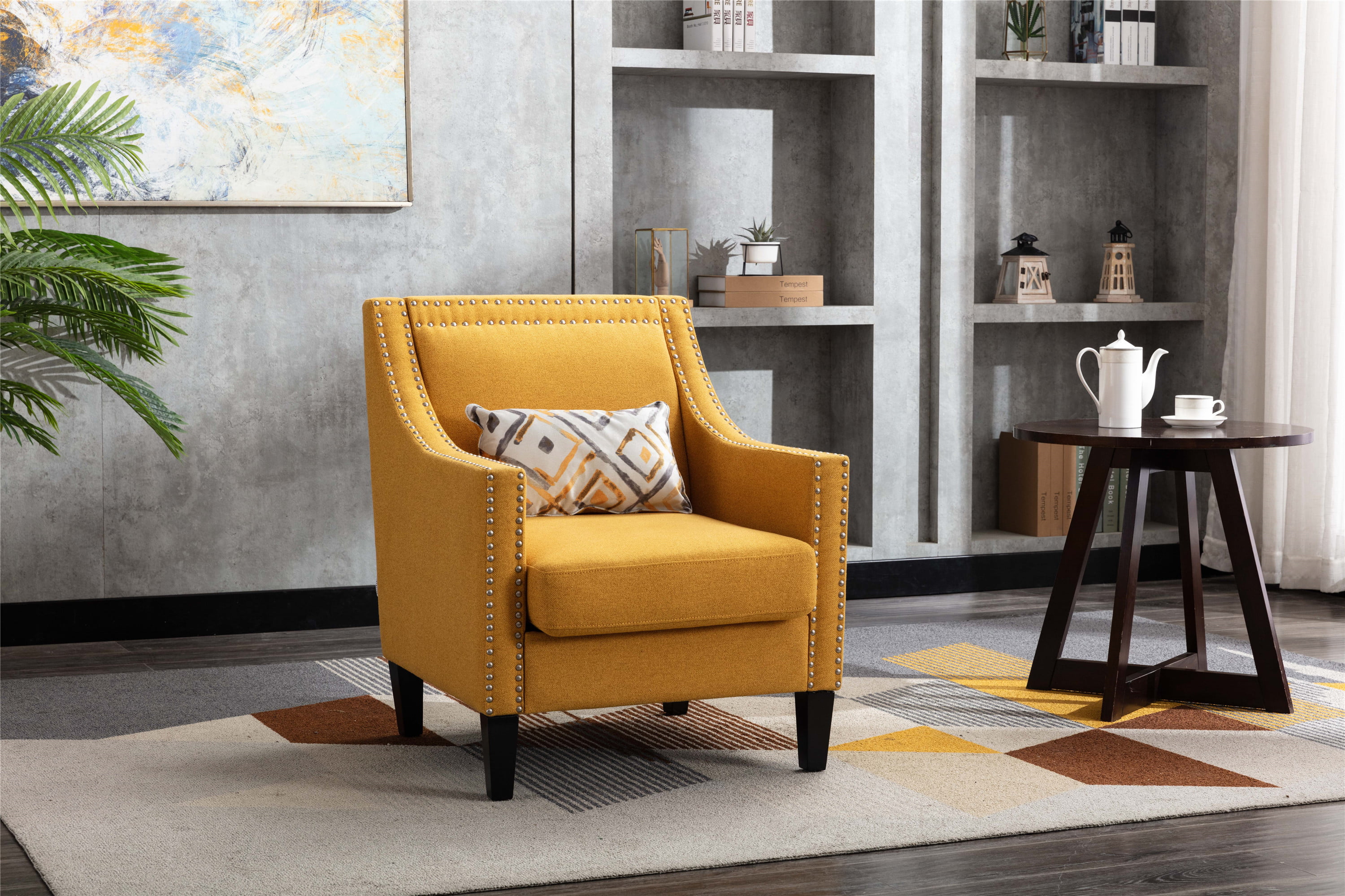 yellow chair for living room
