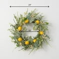 thumbnail image 2 of Sullivans Artificial Herb Lemon Wreath 24"W Green, 2 of 2