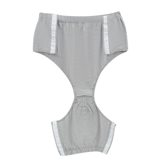 Mens Underwear,Full Open Briefs for Men Easy On and Off Bedridden Patient Care,Men's Underwear,Grey,XL