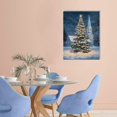 thumbnail image 2 of Fenyluxe Christmas Tree Church Snow Canvas Print Home Decoration Wall Art for Living Room Bathroom Bedroom Office 12x16in, 2 of 5