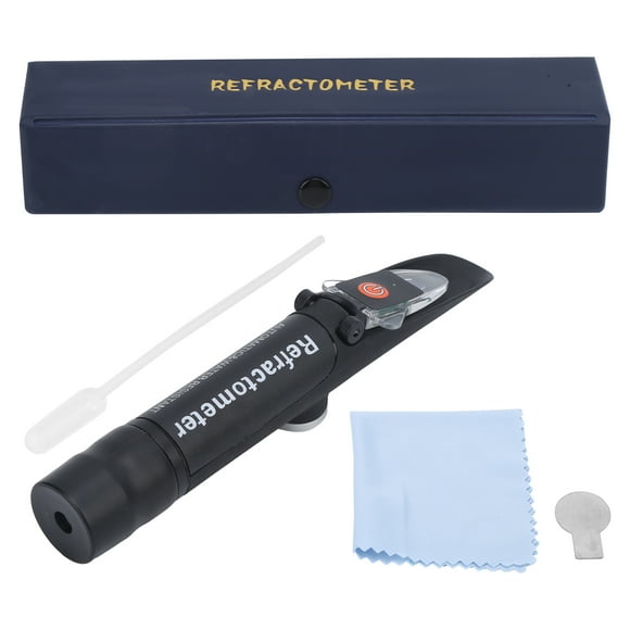 ZOUSSIQI Honey Refractometer Handheld Brix Meter with Light for Honey Moisture Brix and Baume CW04#604