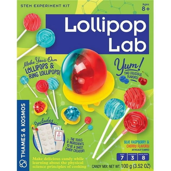 Thames & Kosmos Candy Lollipop Lab STEM Kit, 1 Set, for Kids Ages 8 