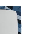 thumbnail image 2 of Navy Fitted Sheet, Soft Pastel Toned Modern Herringbone Pattern with Zigzag Twisty Stripes Image, Soft Decorative Fabric Bedding, Queen Size, Dark and Slate Blue, by Ambesonne, 2 of 2