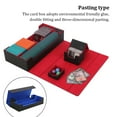 thumbnail image 3 of Unatoiry Lightweight Thicken Trading Card Deck Box Sturdy Carrying Case Organizer Protectors High Density Pasting Type Container Black/Blue, 3 of 6