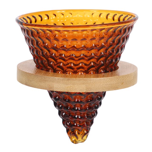 1 Ensemble Entonnoir à Café en Verre - Filtre Réutilisable pour Verser Café Espresso Accessoire de Machine Portable Résistant à la Chaleur Outil de Brassage de Cuisine en Verre pour Maison Café