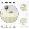 thumbnail image 5 of Round Tablecloth 132 Inch 10 Pack Ivory Tablecloths Washable Decorative Polyester Table Clothes Cover for Dining Table Banquets Buffet Parties and Wedding, 5 of 6