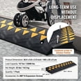 thumbnail image 4 of 3.7" Rise Rubber Curb Ramp, 15 Ton Capacity Heavy Duty Driveway Ramp, 39.4" Long Portable Sidewalk Ramp for Cars, Trucks and Wheelchairs, 4 of 5