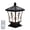 Black, variant on Solar Post Cap Light Outdoor, IP66 Solar Pillar Light with Remote Control, 4 Color Modes Fence Post Light for Gate Column, Courtyard, Garden, Villa, Patio and Yard Decor