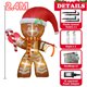 thumbnail image 1 of Árbol de Navidad inflable, muñeco de nieve, Papá Noel, oso grande, muñeco de jengibre, modelo de muñecas, LED incorporado, decoraciones al aire libre, decoración de fiesta de jardín（W-QM0312-2.4M, 1 of 5