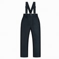 thumbnail image 5 of HCNTES Toddler Boy Girl Snow Pants Windproof Soft Pants Warm Winter Bib Overalls Thick Ski Trousers Snowsuit(Black,12-14 Years), 5 of 9