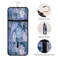 thumbnail image 4 of 3-Piece Travel Toiletry Bag Set, Hanging Wash Bag with Makeup Bag & Brush Case,Waterproof Cosmetic Organizer for Travel, Gym & Home Beautiful Blue Hydrangeas, 4 of 10
