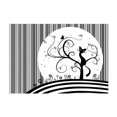 thumbnail image 3 of Tiptophomedecor Kids Wallpaper Wall Mural - Cat's Melody 01, 3 of 4