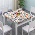 thumbnail image 3 of Classic Elements Halloween Pattern Square Fitted Tablecloth with Elastic Edge,Square Table Cover,Washable Elastic Table Cover for Home Kitchen Party Decor 36"x36", 3 of 6