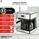 thumbnail image 2 of Cafetera Espresso + Goteo Bogner 20 Bares 12 Tazas Acero Inox, 2 of 9