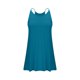 thumbnail image 5 of Vestido Corto de Verano de las Mujeres de Color Sólido sin Tirantes Sobre el Hombro de Espalda Plisado Vestido de Verano Casual sin Mangas, 5 of 7