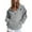 Gray #004, variant on Womens Sweatshirts Half Zip Pullover Fleece Quarter Zipper Hoodies 2025 Fall Fashion Clothes Gray M