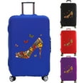 thumbnail image 2 of Luggage Cover Suitcase Protector High Heels Butterfly Thicken Elasticity Anti-Scratch Dust Set 18-32 Inch Trolley Protective Set blue L, 2 of 6