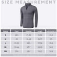 thumbnail image 6 of Aiyino Men's Quarter Zip Up Long Sleeve Sweaters Slim Fit Lightweight Mock Neck Pullover Casual Polo Sweater S-2XL, 6 of 7