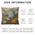 thumbnail image 5 of MLJA Rustic Farmhouse Spring Summer Sign Throw Pillow Cover Vintag with Colorful Flower Birds Butterfly Pillow Cases Retro Watering&nbsp;Can Daisy Pillowslip, 5 of 5