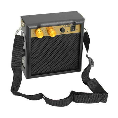 Portable Mini Guitar Amplifier Amp Speaker 5W with 3.5mm Headphone Output Supports Volume Tone (Best Guitar Practice Amp)