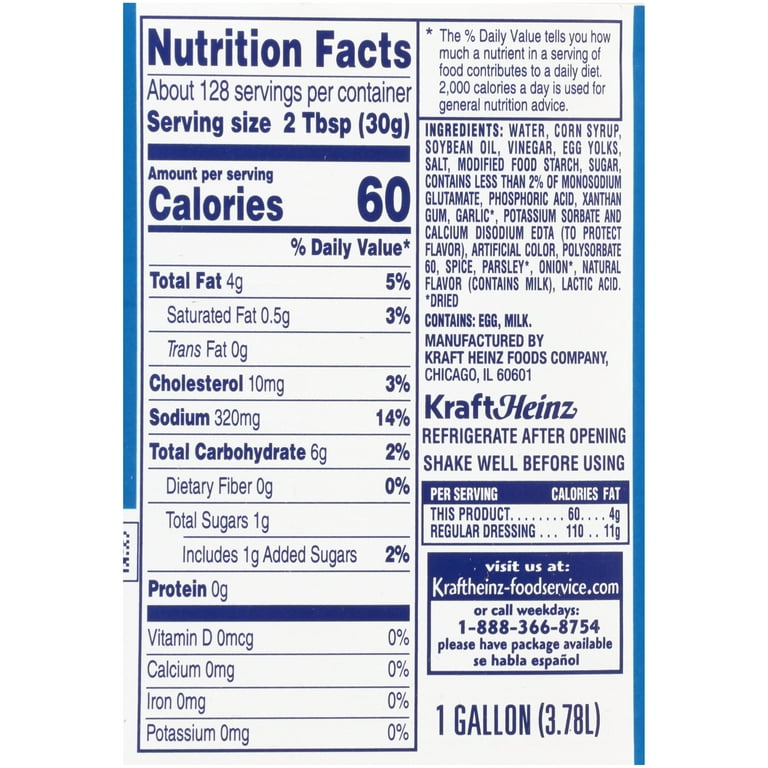ranch dressing nutrition label Mrs Taste Syrup Ranch Dressing main image 0