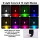 thumbnail image 4 of 4PCS Wireless LED Strobe Lights with Remote Control, 8 Colors USB Charing Waterproof Emergency Warning Lights, 4 of 5