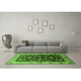 thumbnail image 3 of Ahgly Company Indoor Square Oriental Green Industrial Area Rugs, 7' Square, 3 of 4