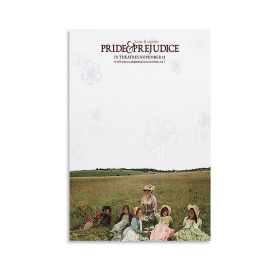 Classic Movie Pride And Prejudice Poster (14) Wall Art Picture Painting Poster Canvas Print Posters Artworks Bedroom Living Room Decor 08x12inch(20x30cm)