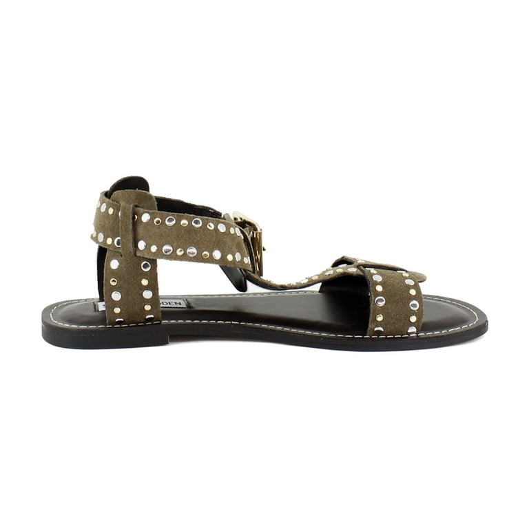 Steve Madden Brazinn Women's Sandals Taupe Suede Size 8 M