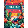 thumbnail image 4 of LUUFILx Fiesta Party Banner Vibrant Mexican Cactus Floral Event Background Festive Backdrop Decor Colorful Celebration Decorations Photography Props, 4 of 8