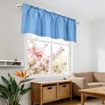 thumbnail image 5 of Blackout Valance Curtains Waterproof Soft Rod Pocket Valance for Kitchen and Bathroom Window Room Darkening Valances for Bedroom Gray M, 5 of 6