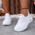 thumbnail image 5 of Domzle Women's Tennis Running Walking Shoes Slip on Casual Non Slip Athletic Workout Gym Sneakers Fashion Lightweight Breathable Mesh Jogging Work Sports Outdoor Shoe White, 5 of 6