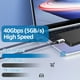 thumbnail image 2 of Cable Thunderbolt 4 Talmosal de 240 W y 1 m para iPhone MacBook Pro, 2 of 7