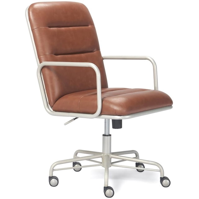 Scranton & Co Chaise de Bureau Moderne de Direction en Cuir Brun