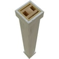 thumbnail image 6 of Ekena Millwork 8"W x 6'H Sand Blasted Endurathane Faux Wood Non-Tapered Square Column Wrap with Standard Capital & Base, 6 of 16