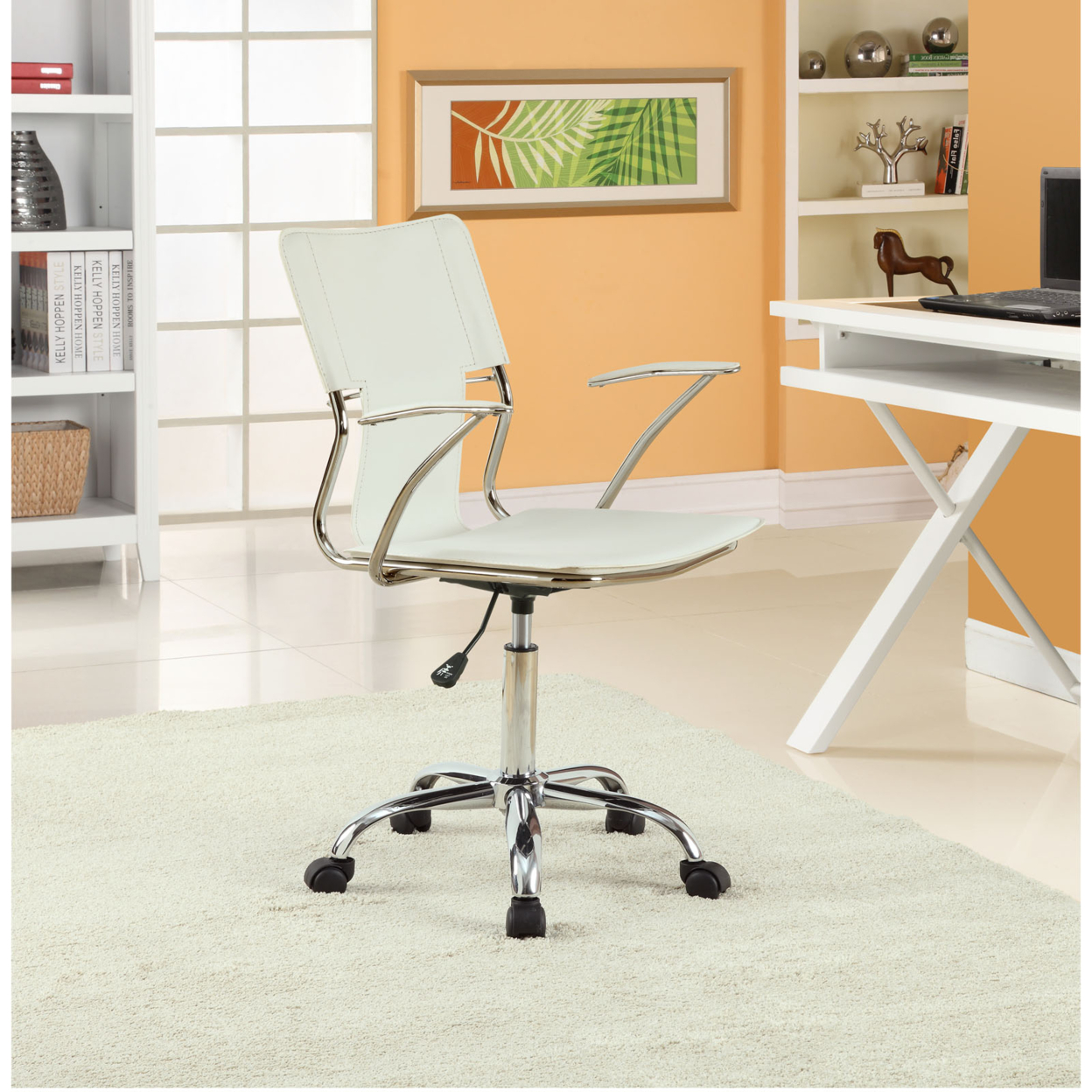 White Studio Office Chair - image 2 of 5