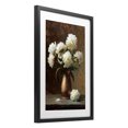 thumbnail image 2 of Stupell Industries Victorian Bronze Vase Peonies Black Framed Print Under Glass, 14 x 20, by Petals Prints Design, 2 of 8