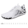 thumbnail image 2 of Zapatos Agua unisex no resbalada playa descalza para hombres mujeres (37) Blanco blanco, 2 of 9