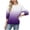 Lavender, variant on qucoqpe Women's Casual Gradient Crew Neck Sweatshirt Loose Soft Long Sleeve Pullover Tops