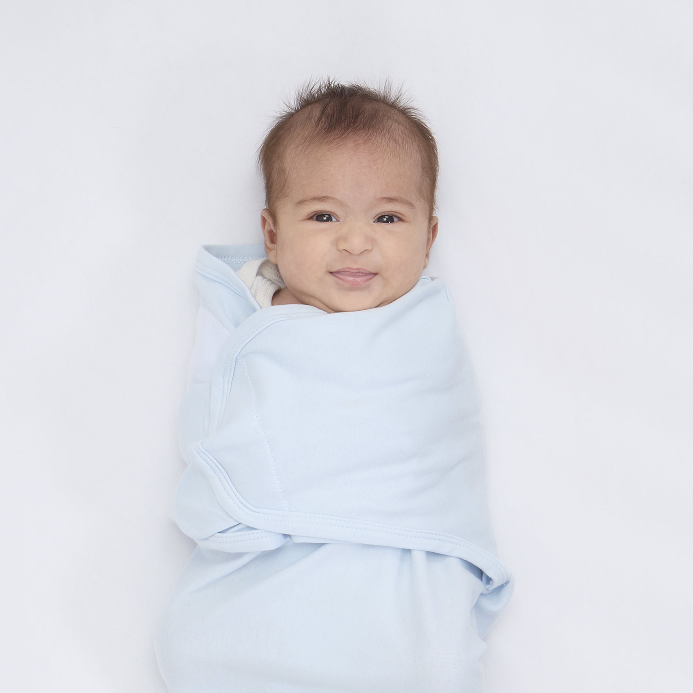 Parent's Choice 100% Cotton 3-Pack Adjustable Baby Wrap Swaddles for Boys, Solid Colors, 22" x 27"