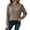 Khaki——Fal Savings, variant on Oiangi Crew Neck Sweater for Women Long Sleeve Soft Knitted Shirts Fall Base Layer Pullover Basic Jumper Tops Black XL