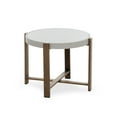 thumbnail image 5 of Greemotion 3-Piece Stackable Outdoor Aluminum & Fabric Bistro Set in Natural, 5 of 5