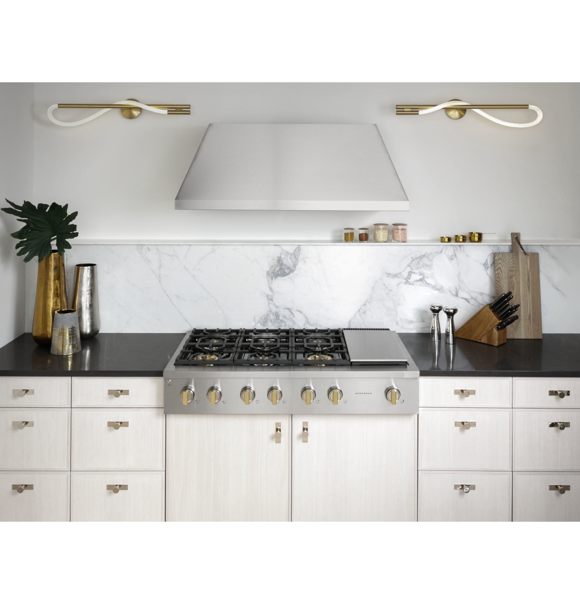 Monogram Zgu486ndt 48" Wide Professional Gas Rangetop - Stainless Steel