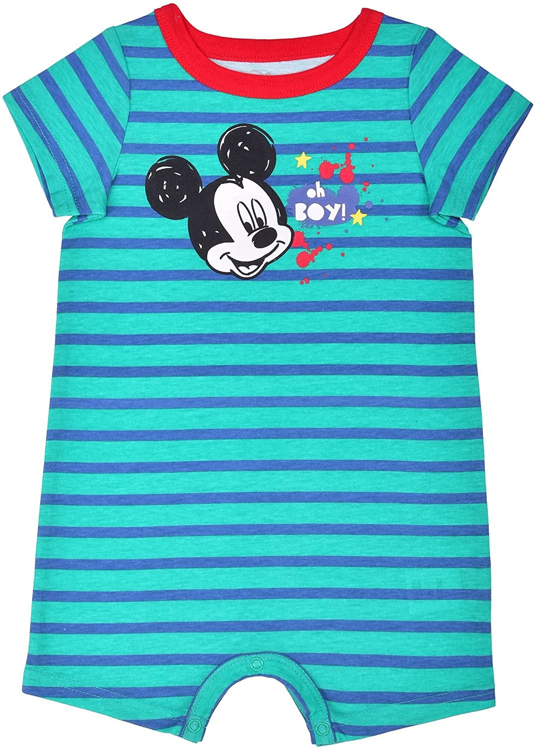 Disney Baby Boys' Mickey 3 Pack Rompers