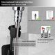 thumbnail image 2 of Soporte para cabezal de ducha, adhesivo fuerte, giratorio de 360 ​​grados, ajustable, soporte para varita de ducha de mano, soporte de montaje en pared para baño, 2 uds., 2 of 5