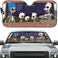 thumbnail image 3 of 3D Skeleton Design Car Sunshade Auto Interior Accessory, 3 of 6