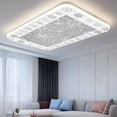 thumbnail image 2 of Winter Snowflakes Fluorescent Light Covers Christmas Abstract Art Gray Background Magnetic Light Filters Ceiling Lighting Panel Shade for Classroom Office Home 2 x 4 ft, 3 Pack, 2 of 9